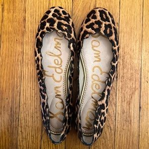 Sam Edelman Leopard Ballet Flats - Women’s 8.5 NWT